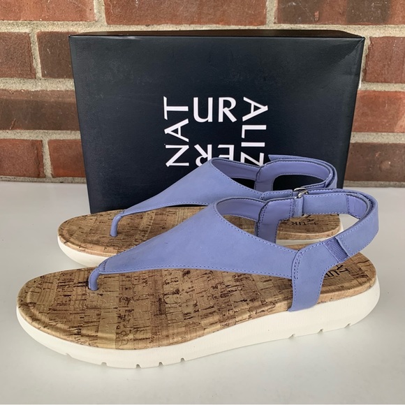 Naturalizer Womens Meghan Faux Leather Slingback Thong Sandals bue US 11 M - Picture 5 of 10